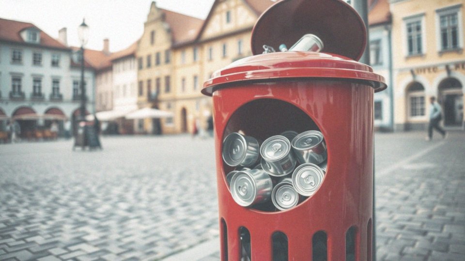 Co wrzucamy do czerwonego pojemnika na śmieci?