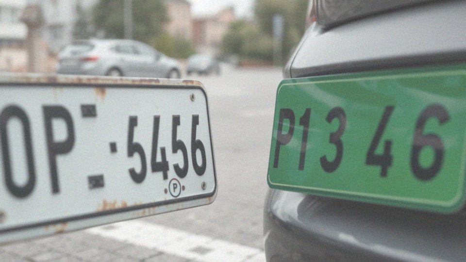 Jakie różnice między zielonymi tablicami a standardowymi tablicami rejestracyjnymi?