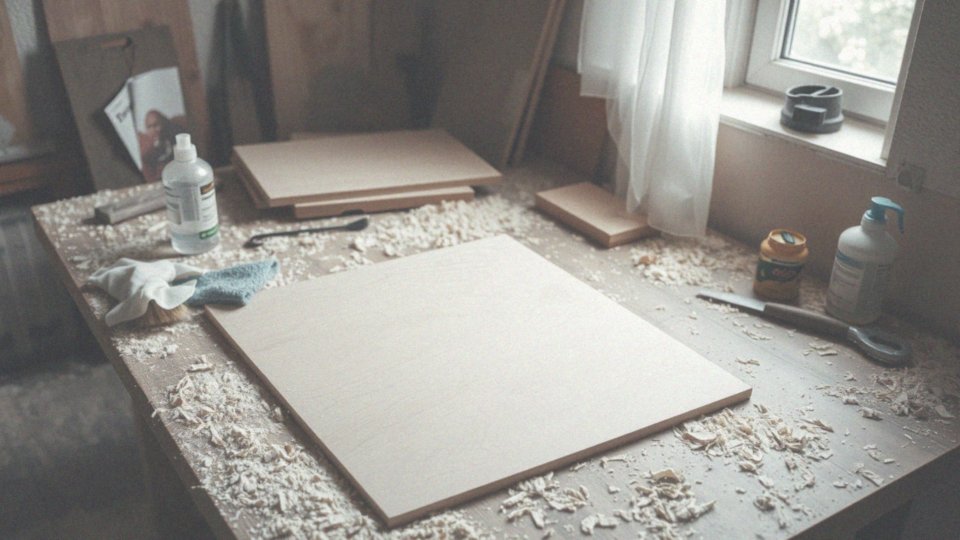 Jakie kroki obejmuje czyszczenie sklejki przed malowaniem?